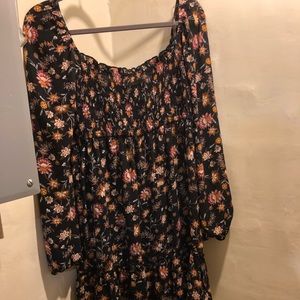 Paisley milkmaid style dress